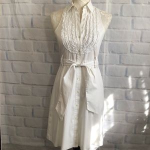 Theory White Shirtdress